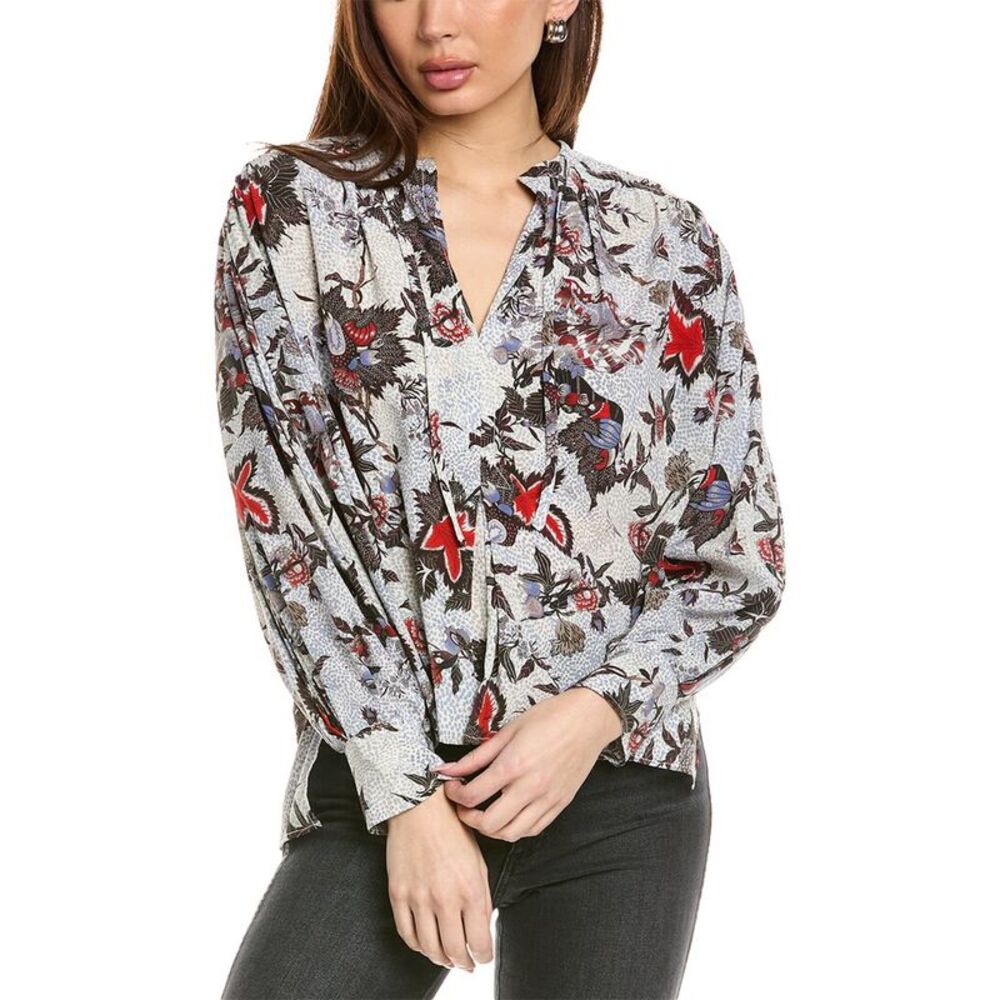 Isabel Marant Étoile Womens Isabel Marant E'toile Blouse Silk, Beige
